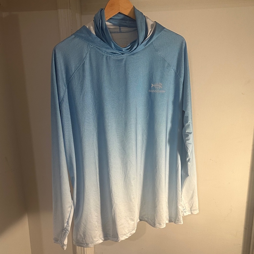 Bassdash Blue Patterned Hoodie